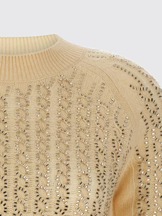 25FW 에르마노 설비노 스웨터 D475M701CTBBW 10110 Beige - ERMANNO SCERVINO