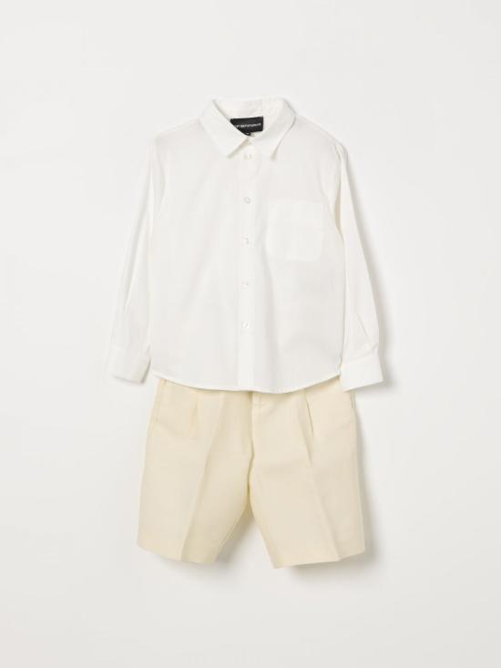 26SS [키즈] 엠포리오 아르마니 캐주얼 세트 EB000901AF20967 M0015 White