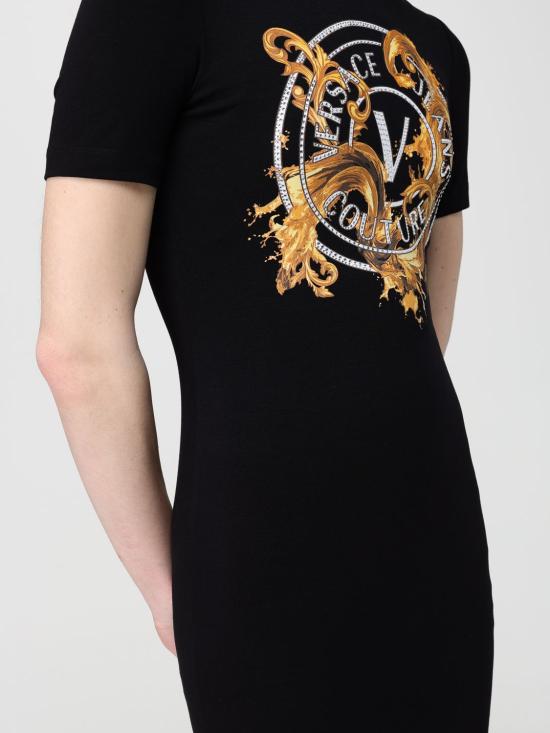 26SS 베르사체 롱 원피스 80HAOE01CJ02E G89 Black - VERSACE