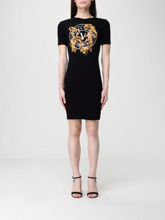 26SS 베르사체 롱 원피스 80HAOE01CJ02E G89 Black