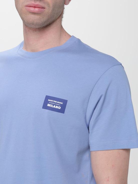 26SS 세이브더덕 반팔 티셔츠 DT2804MFORD 90072 Gnawed Blue - SAVE THE DUCK