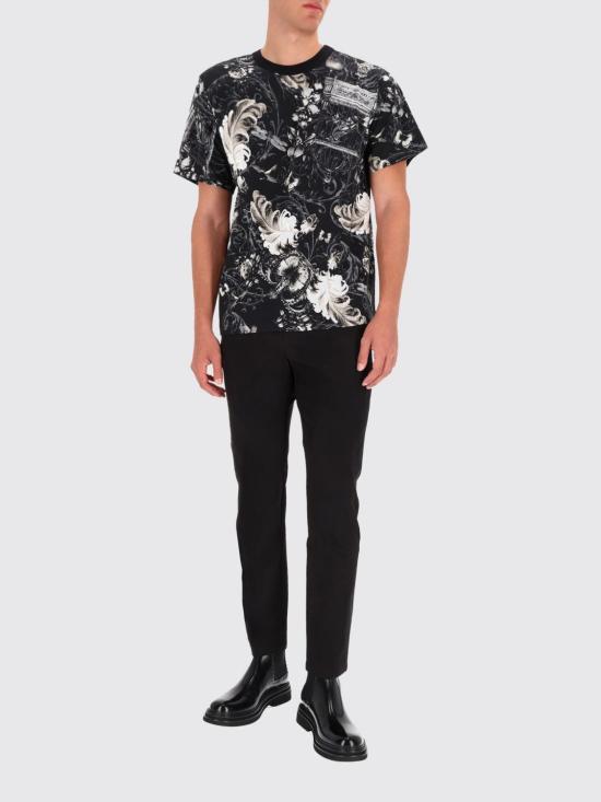 25FW 베르사체 반팔 티셔츠 79GAH6R0JS516 U23 Black - VERSACE