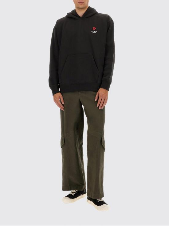 25FW 겐조 긴팔 티셔츠 FF65HO4524MC 99J Black - KENZO