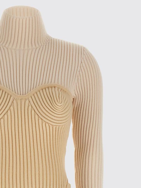 25FW 장 폴 고티에 롱 원피스 2503WDR005K001 0103 White - JEAN PAUL GAULTIER