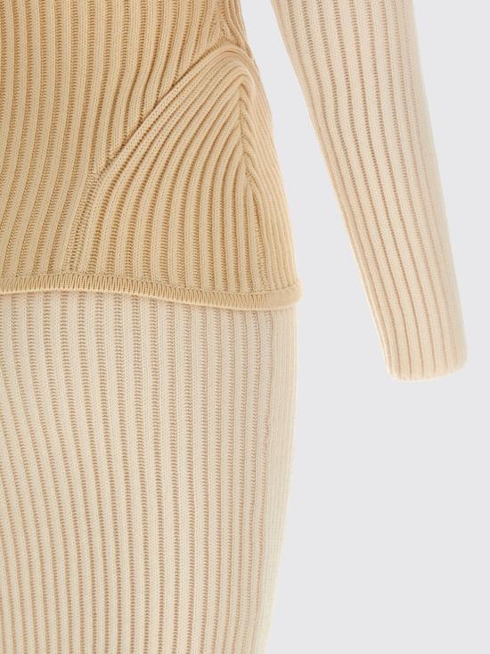 25FW 장 폴 고티에 롱 원피스 2503WDR005K001 0103 White - JEAN PAUL GAULTIER