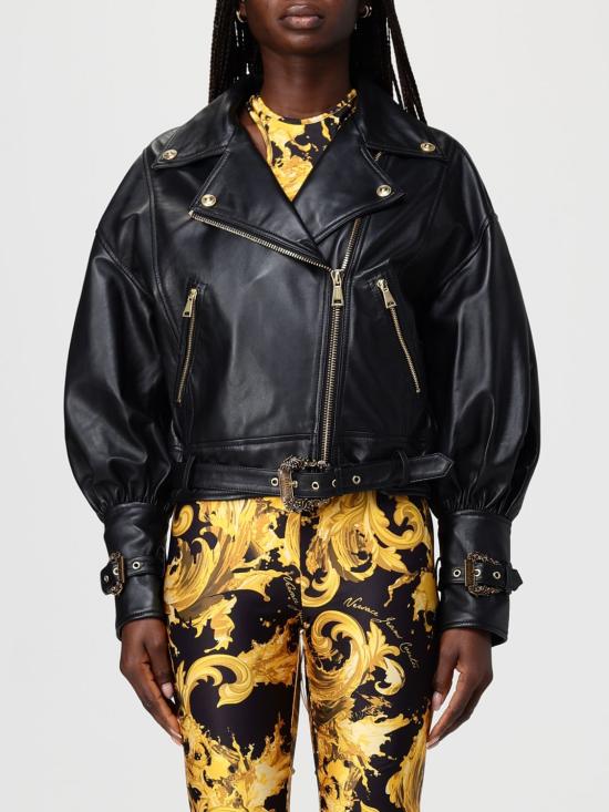26SS 베르사체 바이커 자켓 80HAVP00CP009 899 Black
