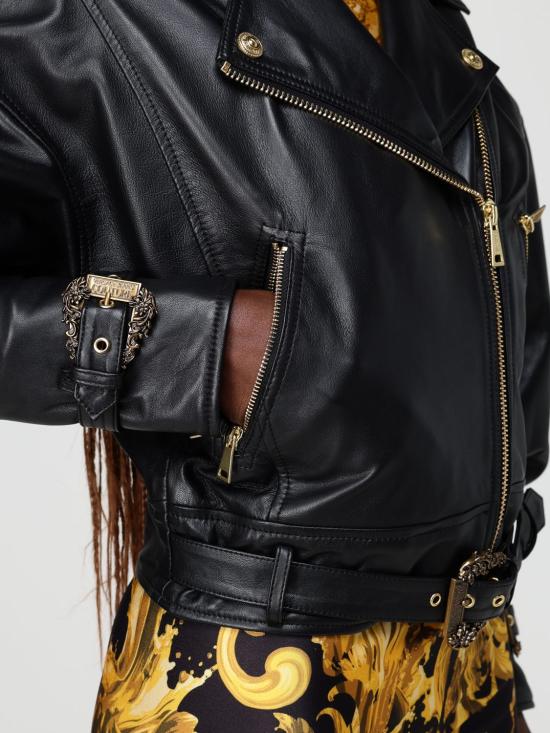 26SS 베르사체 바이커 자켓 80HAVP00CP009 899 Black - VERSACE