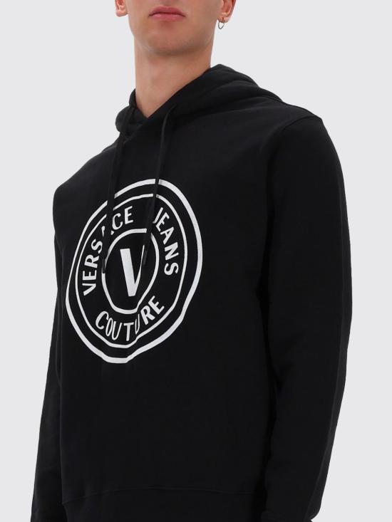 25FW 베르사체 긴팔 티셔츠 79GAIE06CF02E 899 Black - VERSACE