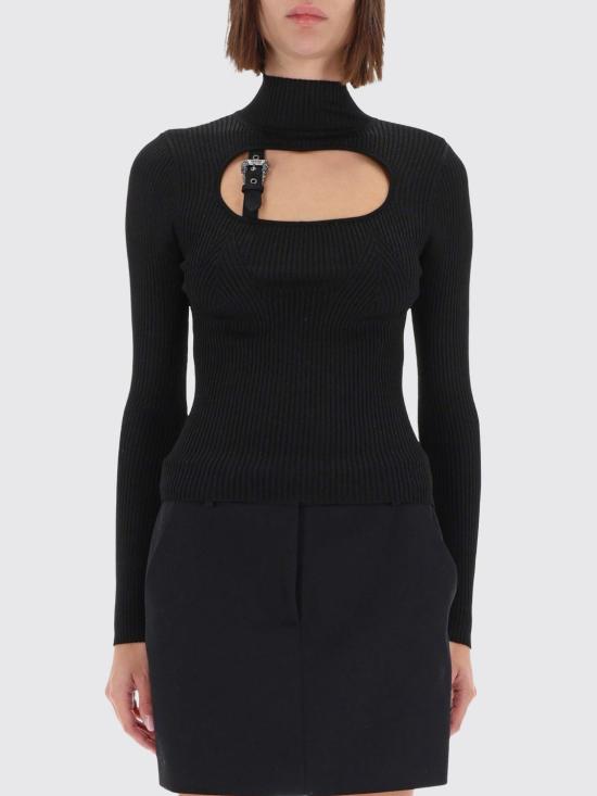 25FW 베르사체 탑 79HAFM16CMH23 899 Black