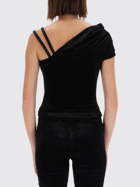 25FW 베르사체 탑 79HAM616J0237 899 Black - VERSACE