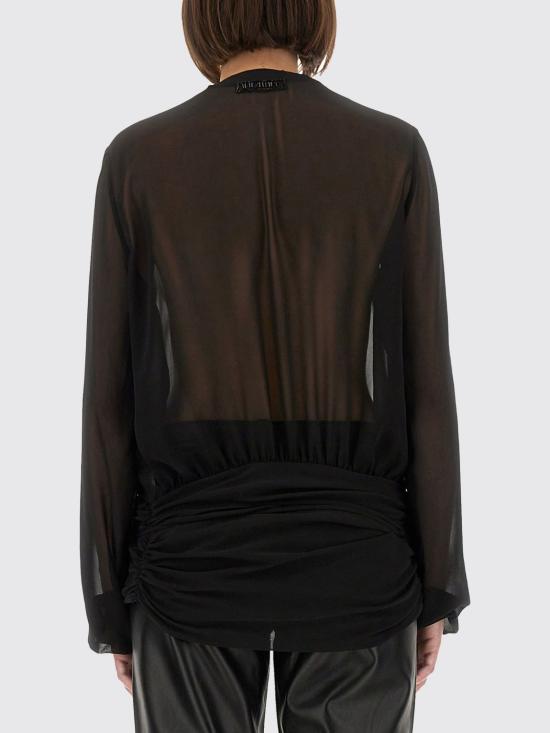 25FW 디 아티코 탑 251WCE00003PAA085RA 100 Black - THE ATTICO