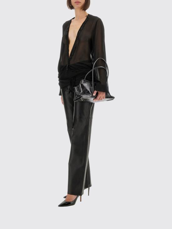 25FW 디 아티코 탑 251WCE00003PAA085RA 100 Black - THE ATTICO