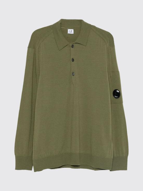 25FW 씨피 컴퍼니 폴로 티셔츠 19CMKN038A005528A 652 Green - C.P. COMPANY