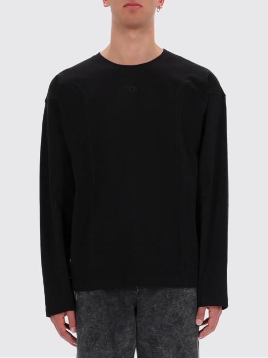 25FW 디젤 T 박스트 긴소매 티셔츠 A194440AIJU 9XX Black