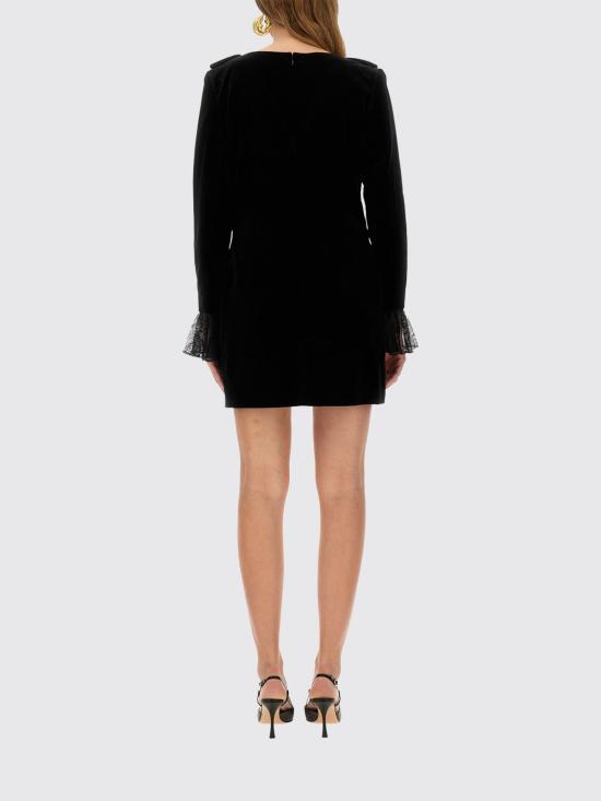 25FW 니나리찌 롱 원피스 25ACRO034CO1100 U9000 Black - NINA RICCI