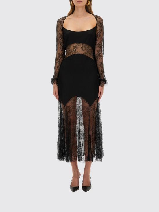 25FW 니나리찌 롱 원피스 25ACRO033PA0492 U9000 Black