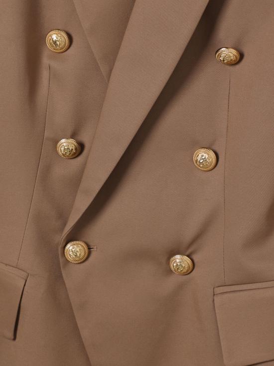 26SS [키즈] 발망 캐주얼 자켓 BY2P54G0197 315 Brown - BALMAIN