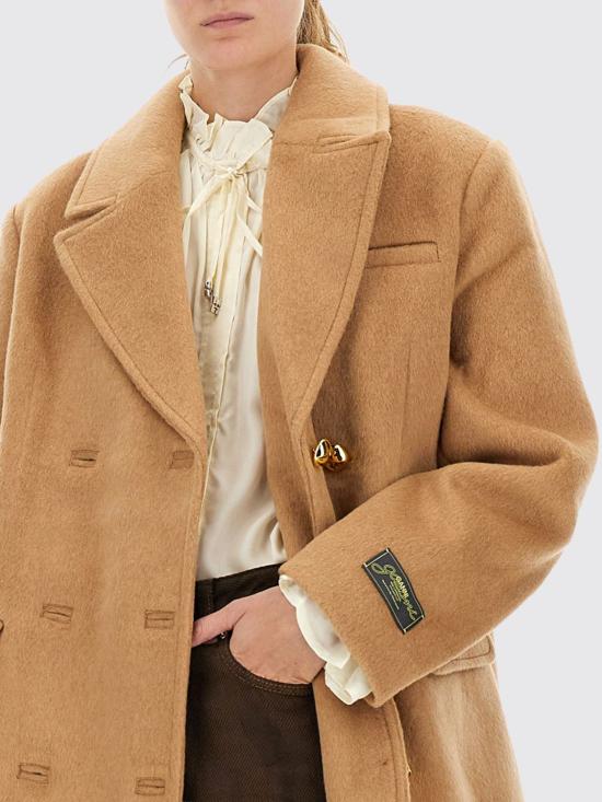 25FW 가니 더블 브레스트 자켓 W0876 399 White - GANNI