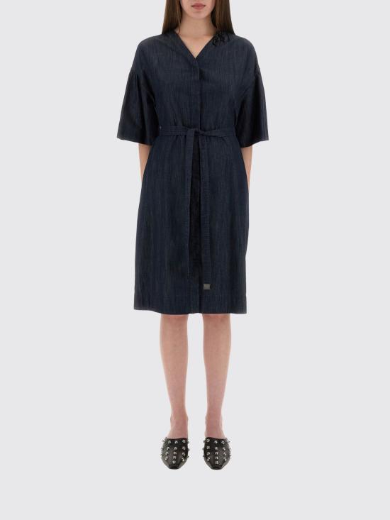 25FW 에스막스마라 롱 원피스 2529226032600 001 Denim