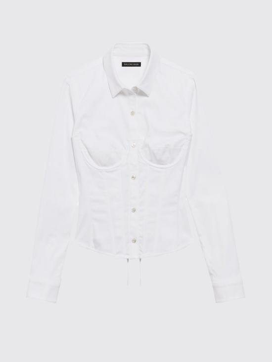 25FW 발렌시아가 셔츠 850782TSM19 9000 White - BALENCIAGA