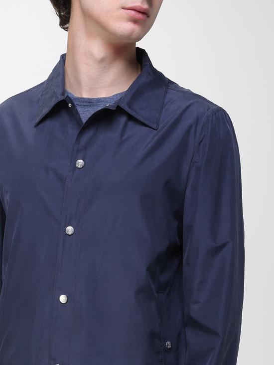 26SS 브루넬로 쿠치넬리 언라인드 멤브레인 실크 블루종 MZ4216541 C905 Blue - BRUNELLO CUCINELLI