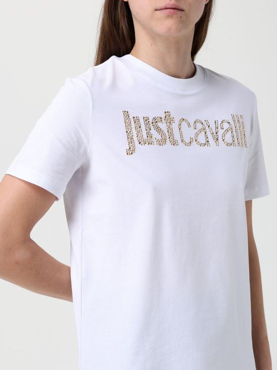 26SS 저스트까발리 반팔 티셔츠 80PAHE21CJ110 G03 White 1 - JUST CAVALLI