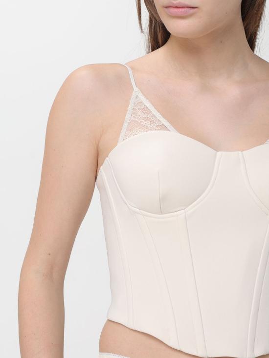 26SS 파트리지아페페 민소매 티셔츠 8P0769A6F5 W409 Ivory - PATRIZIA PEPE