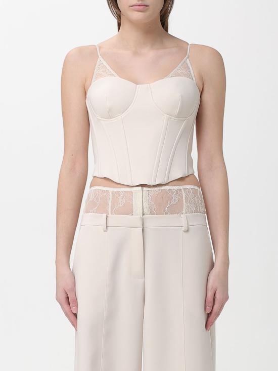 26SS 파트리지아페페 민소매 티셔츠 8P0769A6F5 W409 Ivory