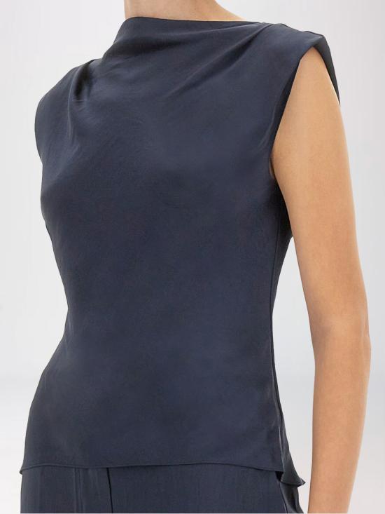 25FW 띠어리 탑 P0605510 XLV Blue - THEORY