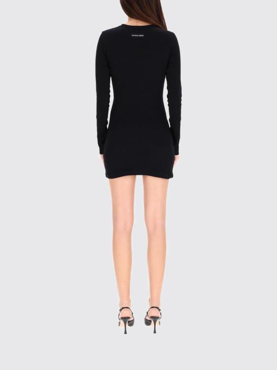 25FW 마린세르 롱 원피스 WDR267ACJER0011 BK99 Black - MARINE SERRE