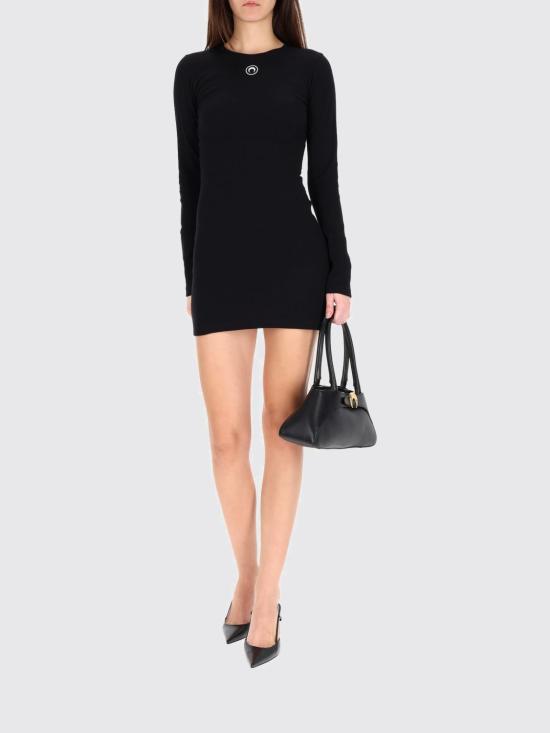 25FW 마린세르 롱 원피스 WDR267ACJER0011 BK99 Black - MARINE SERRE