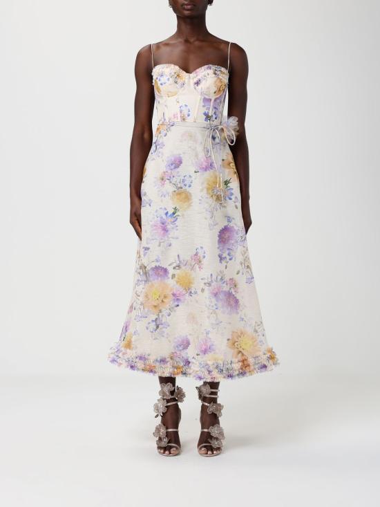 26SS 짐머만 롱 원피스 7568DS261 CRDA Beige