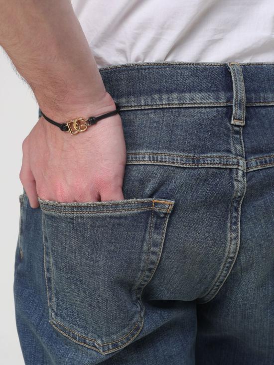 26SS 돌체앤가바나 브레이슬릿 WBP5L1W1111 N0011 Black 1 - DOLCE & GABBANA