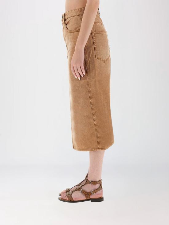 25FW 이자벨마랑 롱 스커트 JU0045FBB1H07I 10OE Brown - ISABEL MARANT