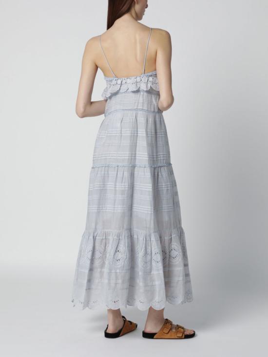 26SS 이자벨마랑에뚜왈 롱 원피스 RO0951FAD1J05E 30LU Gnawed Blue - ISABEL MARANT ETOILE