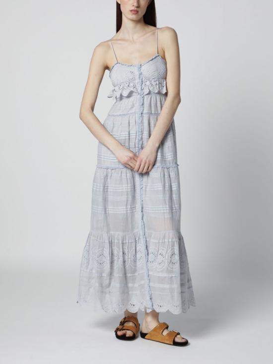 26SS 이자벨마랑에뚜왈 롱 원피스 RO0951FAD1J05E 30LU Gnawed Blue