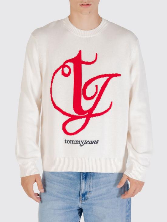 25FW 토미진 스웨터 DM0DM21883 YBH Yellow Cream