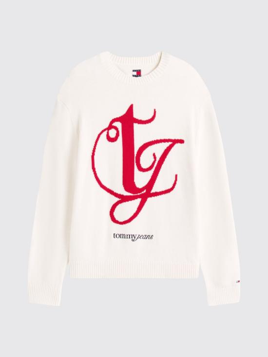 25FW 토미진 스웨터 DM0DM21883 YBH Yellow Cream - TOMMY JEANS