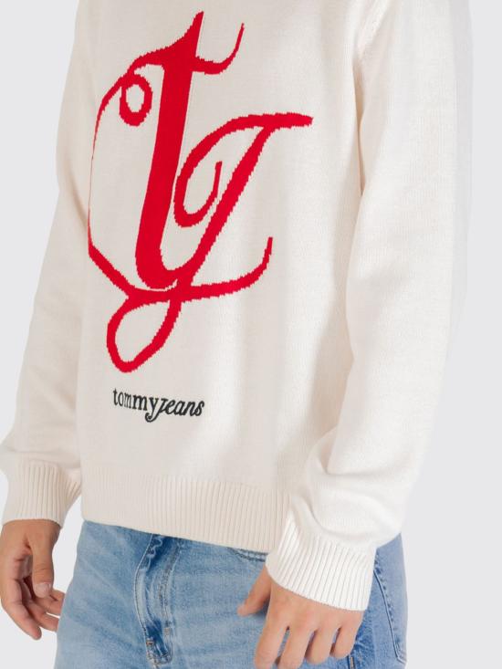 25FW 토미진 스웨터 DM0DM21883 YBH Yellow Cream - TOMMY JEANS