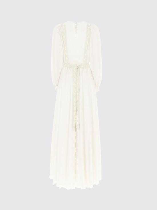 25FW 발렌티노 가라바니 롱 원피스 7B3VDLK093M 591 White - VALENTINO GARAVANI