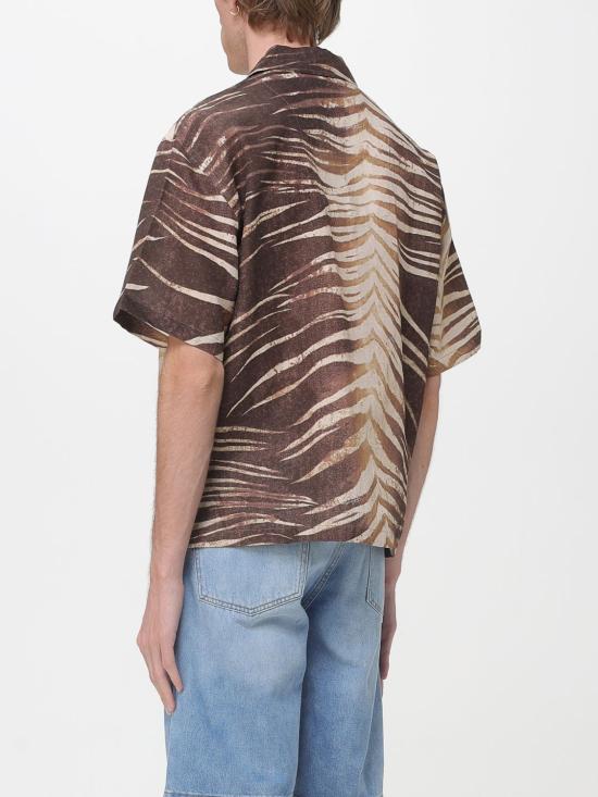 26SS 저스트까발리 반팔 셔츠 80OALF02CNF06 R83 Beige - JUST CAVALLI