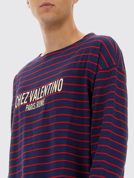 25FW 발렌티노 가라바니 반팔 티셔츠 7V3MG16RAYJ CPY Blue - VALENTINO GARAVANI