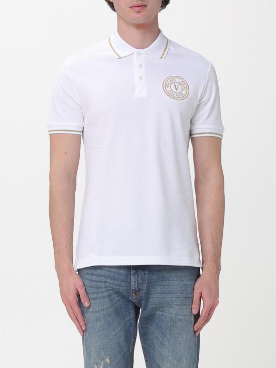 26SS 베르사체 폴로 티셔츠 80GAGT03CJ01T G03 White