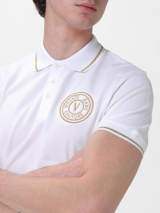 26SS 베르사체 폴로 티셔츠 80GAGT03CJ01T G03 White - VERSACE