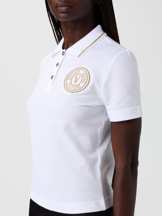 26SS 베르사체 폴로 티셔츠 80HAGT02CJ01T G03 White - VERSACE