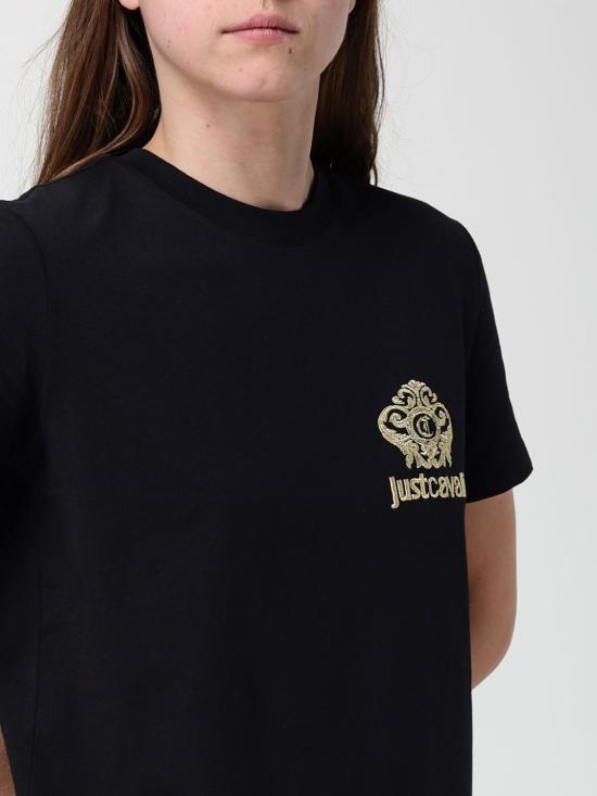26SS 저스트까발리 반팔 티셔츠 80PAHE15CJ110 G89 Black - JUST CAVALLI