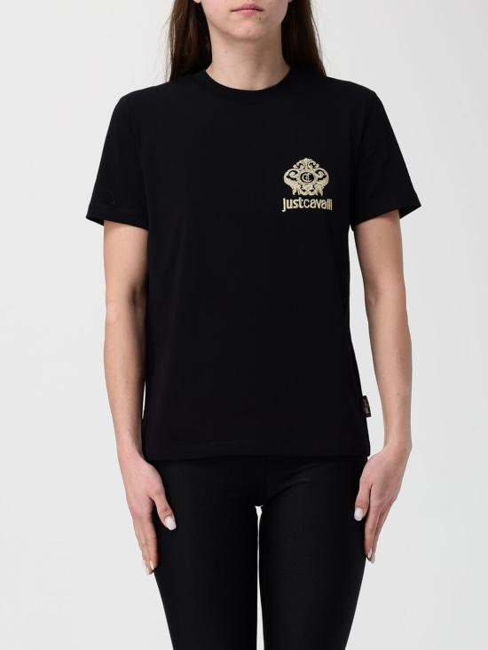 26SS 저스트까발리 반팔 티셔츠 80PAHE15CJ110 G89 Black