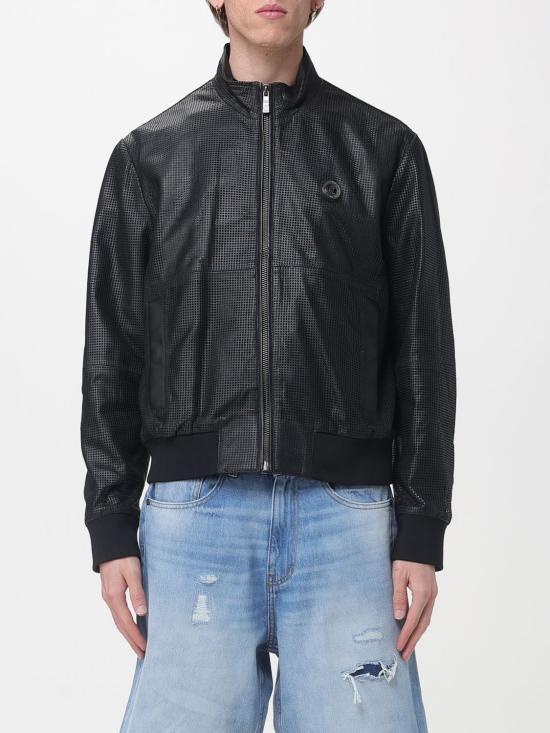 26SS 저스트까발리 가죽 자켓 80OAVP16CPIP1 899 Black