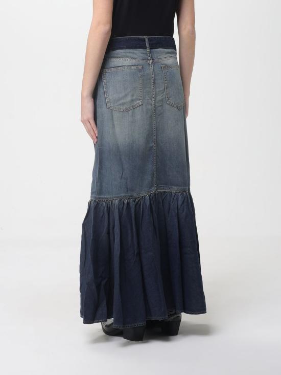 26SS 핑코 데님 스커트 106595A37K PJC Blue - PINKO