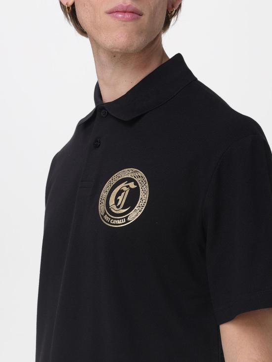 26SS 저스트까발리 폴로 티셔츠 80OAGT11CJ506 899 Black - JUST CAVALLI